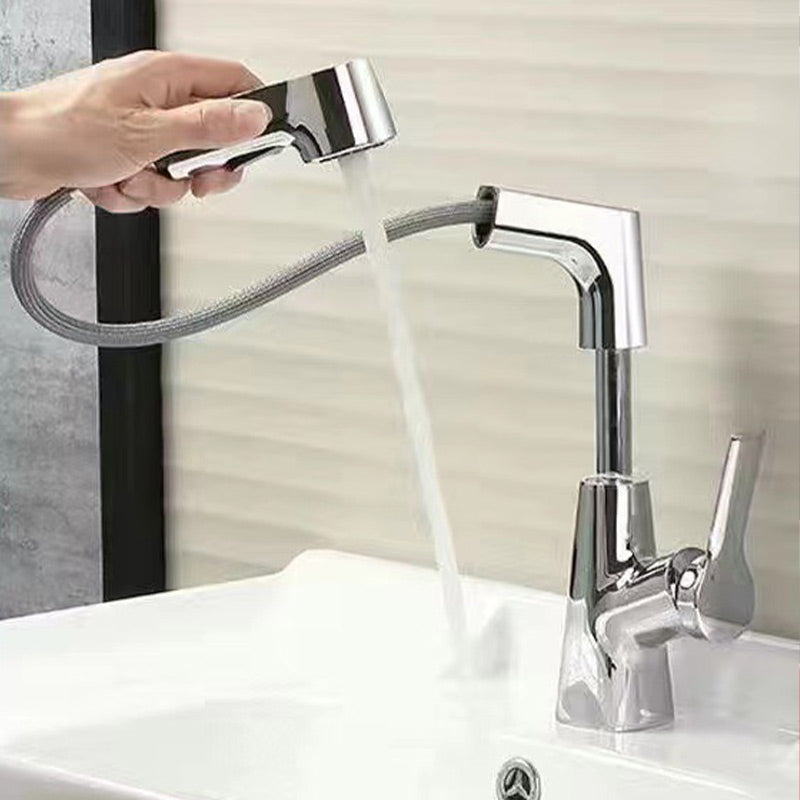 Stainless Steel Kitchen Faucet With Pull-Out Spray