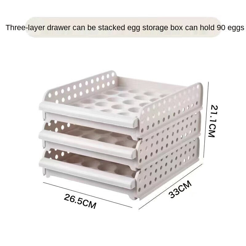 Compact Kitchen Egg Holder Container