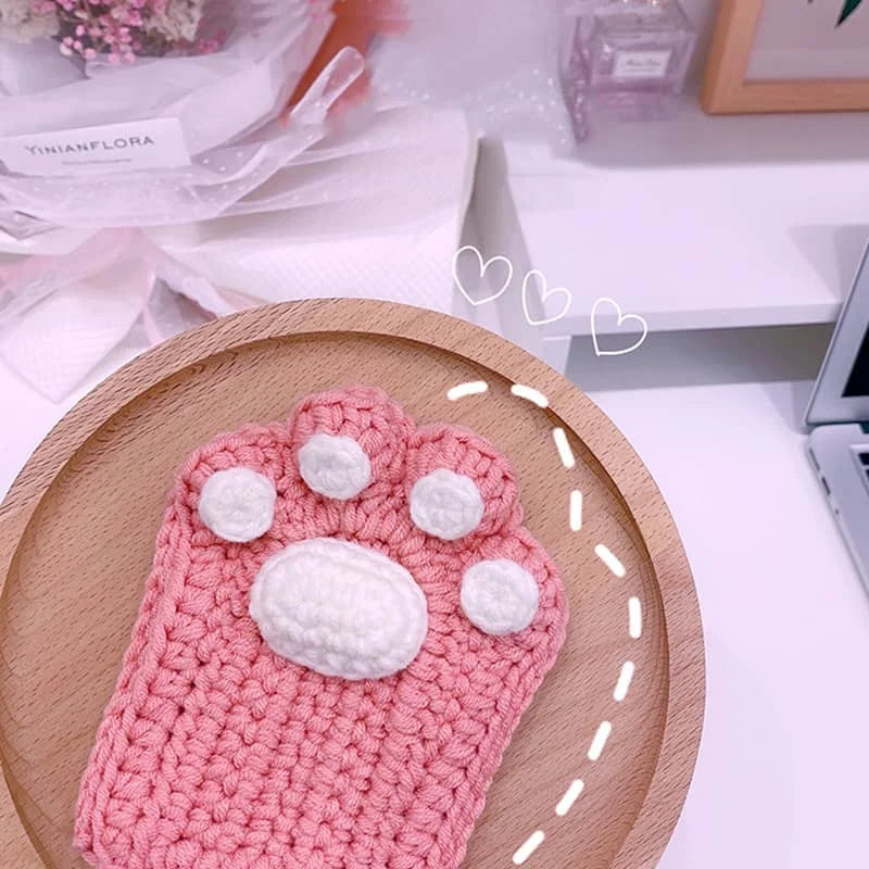 Warm Kitty Knit Winter Gloves