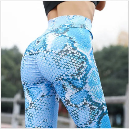 Fashionable Reptile Print Women's Yoga Leggings