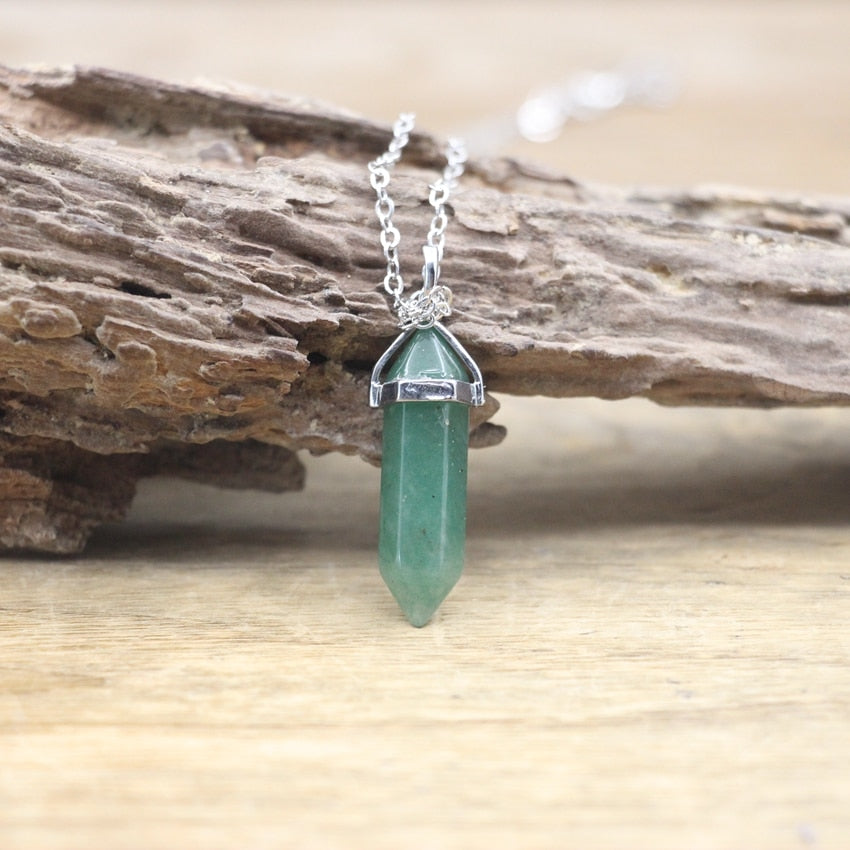 Boho Gemstone Balance Pendant Necklace