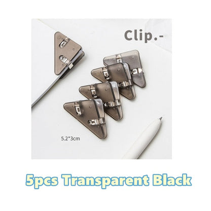 Bright Color Triangle Book Page Holder Clip