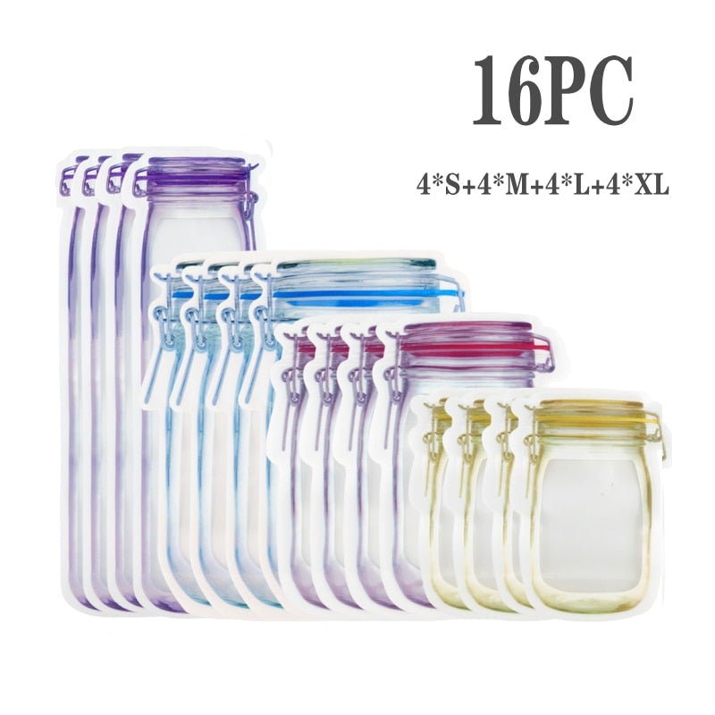 Clear Reusable Plastic Storage Bags