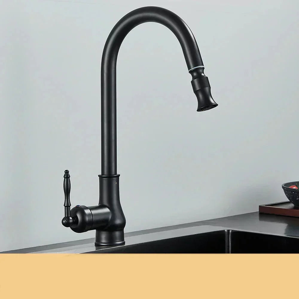 Classic Gold Finish Kitchen Faucet - Pexav