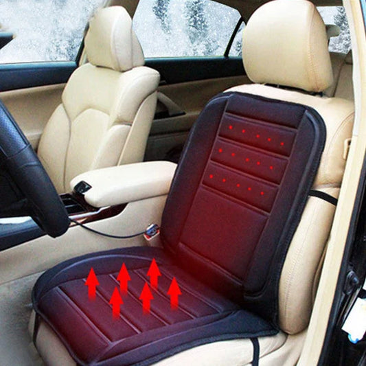 Warm Plush Heated Car Seat Cover Cushion Pad - Pexav