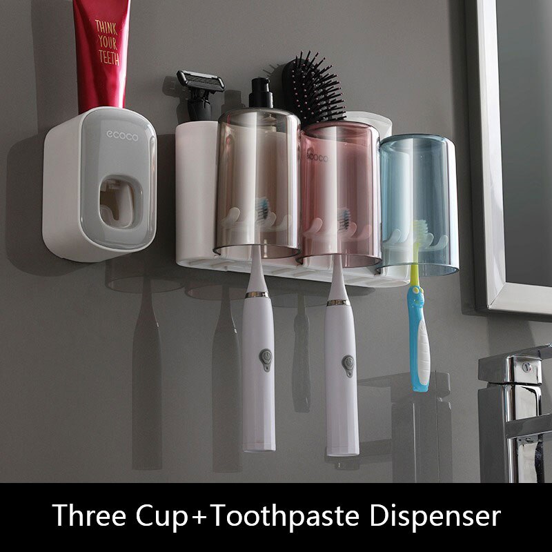 Space Saving Bathroom Storage Toothbrush Holder