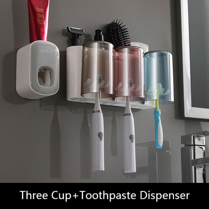 Space Saving Bathroom Storage Toothbrush Holder