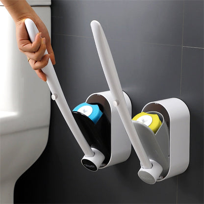 Extended Reach Bathroom Toilet Brush Set - Pexav