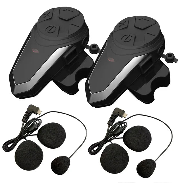 Wireless Motorcycle Helmet Headset with Bluetooth and Long Range