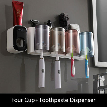Space Saving Bathroom Storage Toothbrush Holder