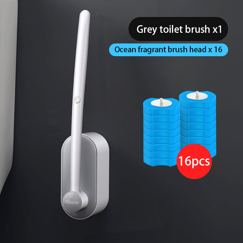 Extended Reach Bathroom Toilet Brush Set
