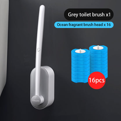 Extended Reach Bathroom Toilet Brush Set