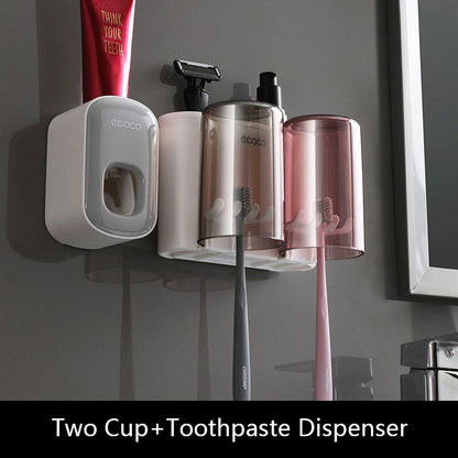 Space Saving Bathroom Storage Toothbrush Holder