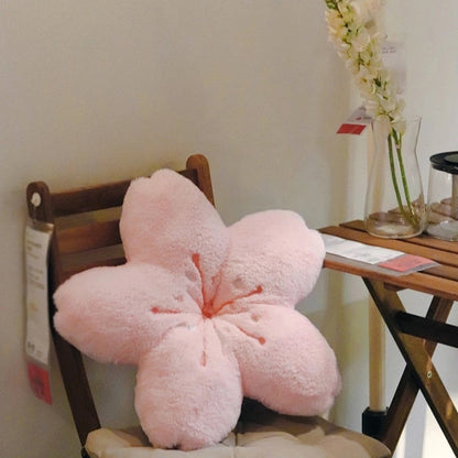 Vibrant Pink Floral Chair Cushion Pillow