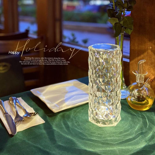Beautiful Sparkling Glass Bedside Lamp - Pexav