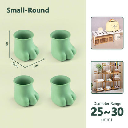 4Pcs Anti Slip Cat Paw Chair Leg Protectors