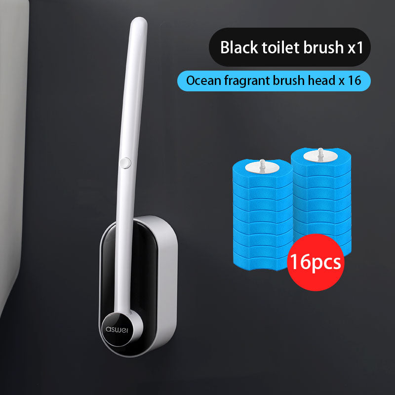 Extended Reach Bathroom Toilet Brush Set