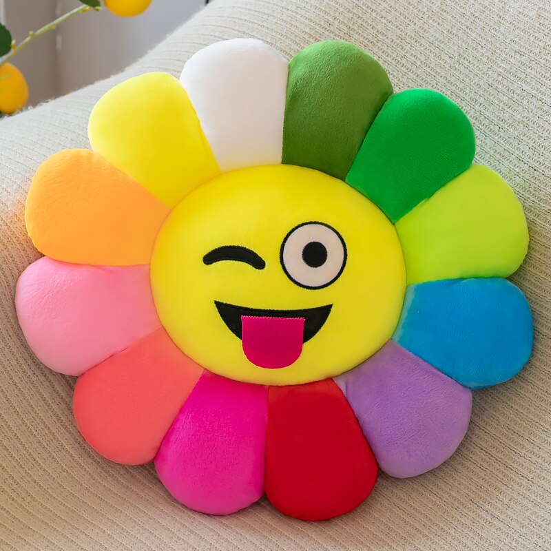 Bright Floral Soft Pillow Cushion