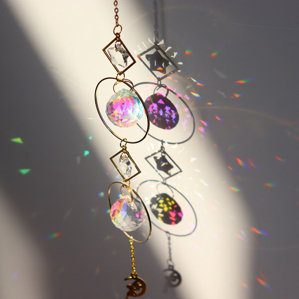 Beautiful Crystal Wind Chime Sun Catcher Decoration