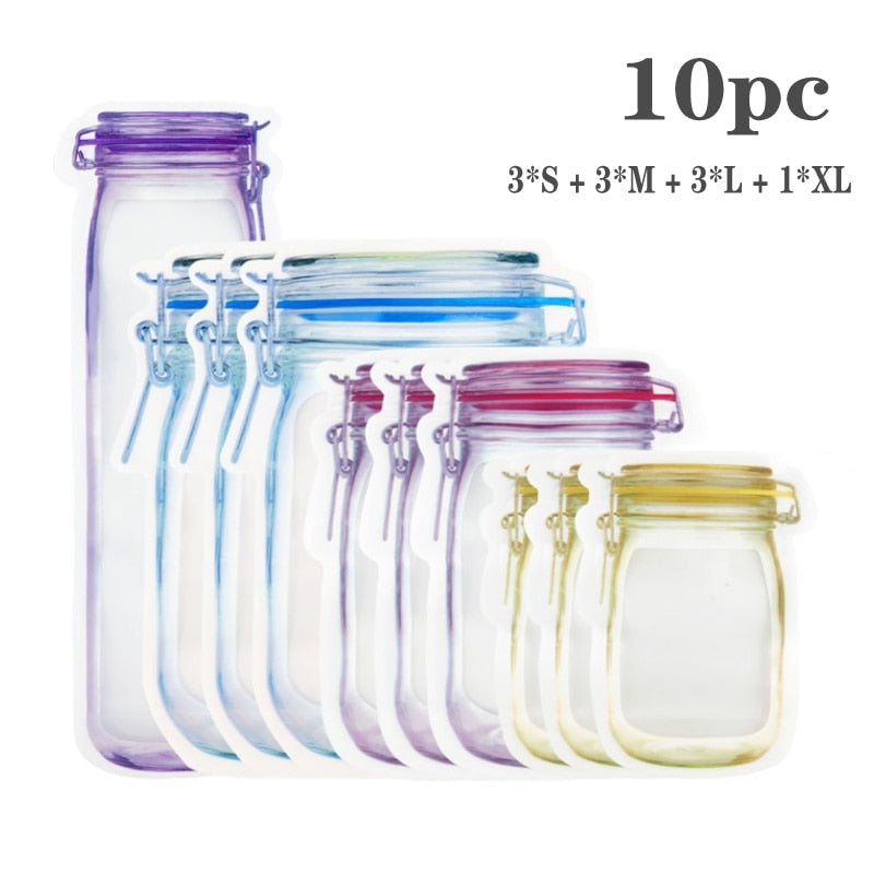 Clear Reusable Plastic Storage Bags