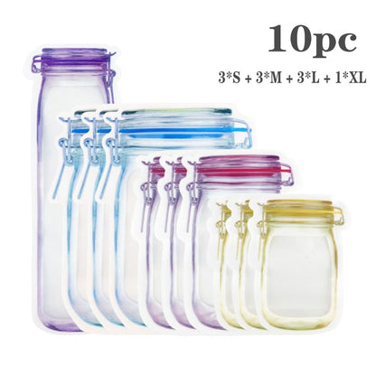 Clear Reusable Plastic Storage Bags