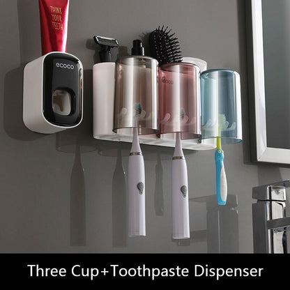 Space Saving Bathroom Storage Toothbrush Holder