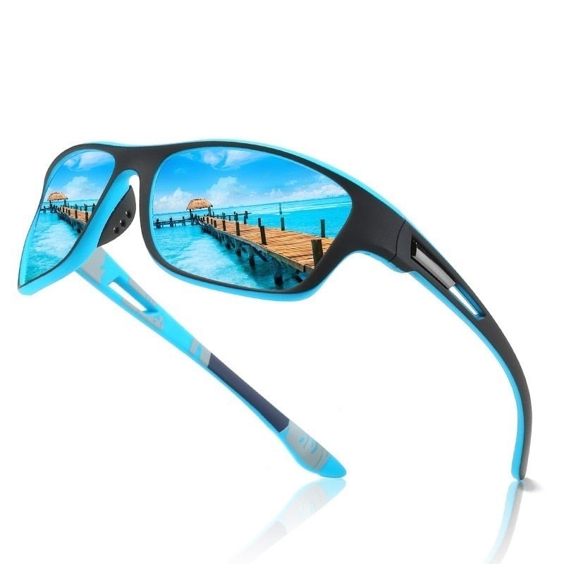 Trendy Mirrored UV Protection Sport Sunglasses - Pexav