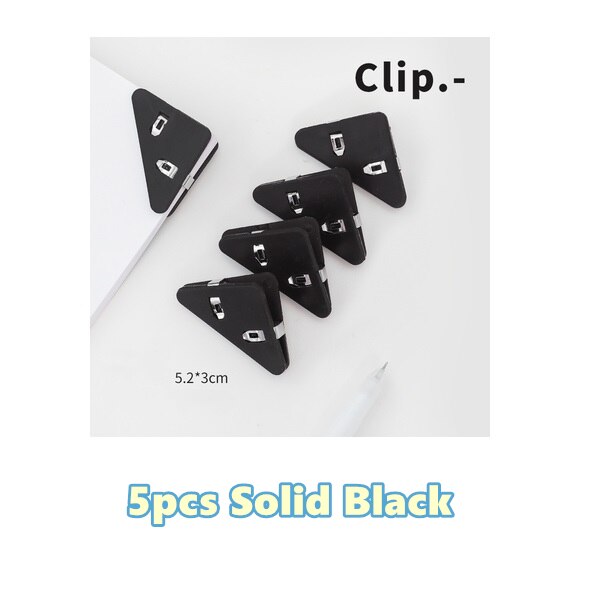 Bright Color Triangle Book Page Holder Clip