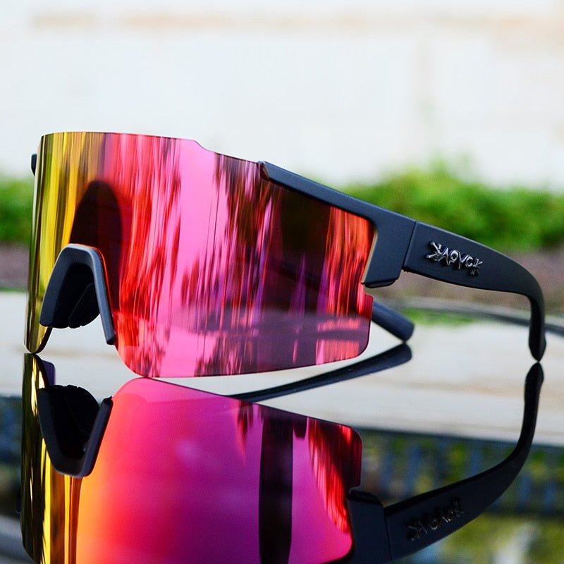 Sporty Mirror Coated Bike Shades - Pexav