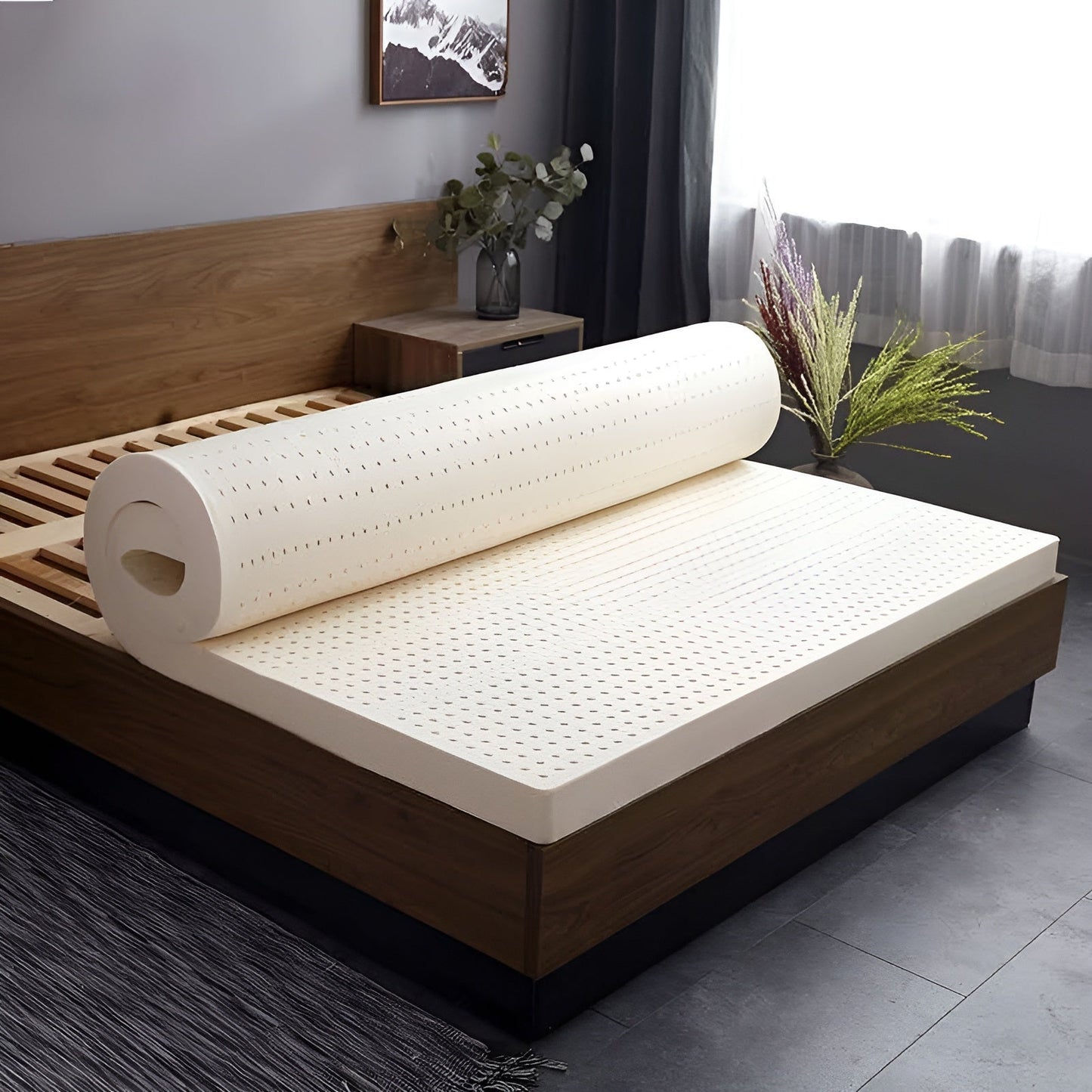 Comfortable 4-Layer Natural Foam Bed Mattress - Pexav