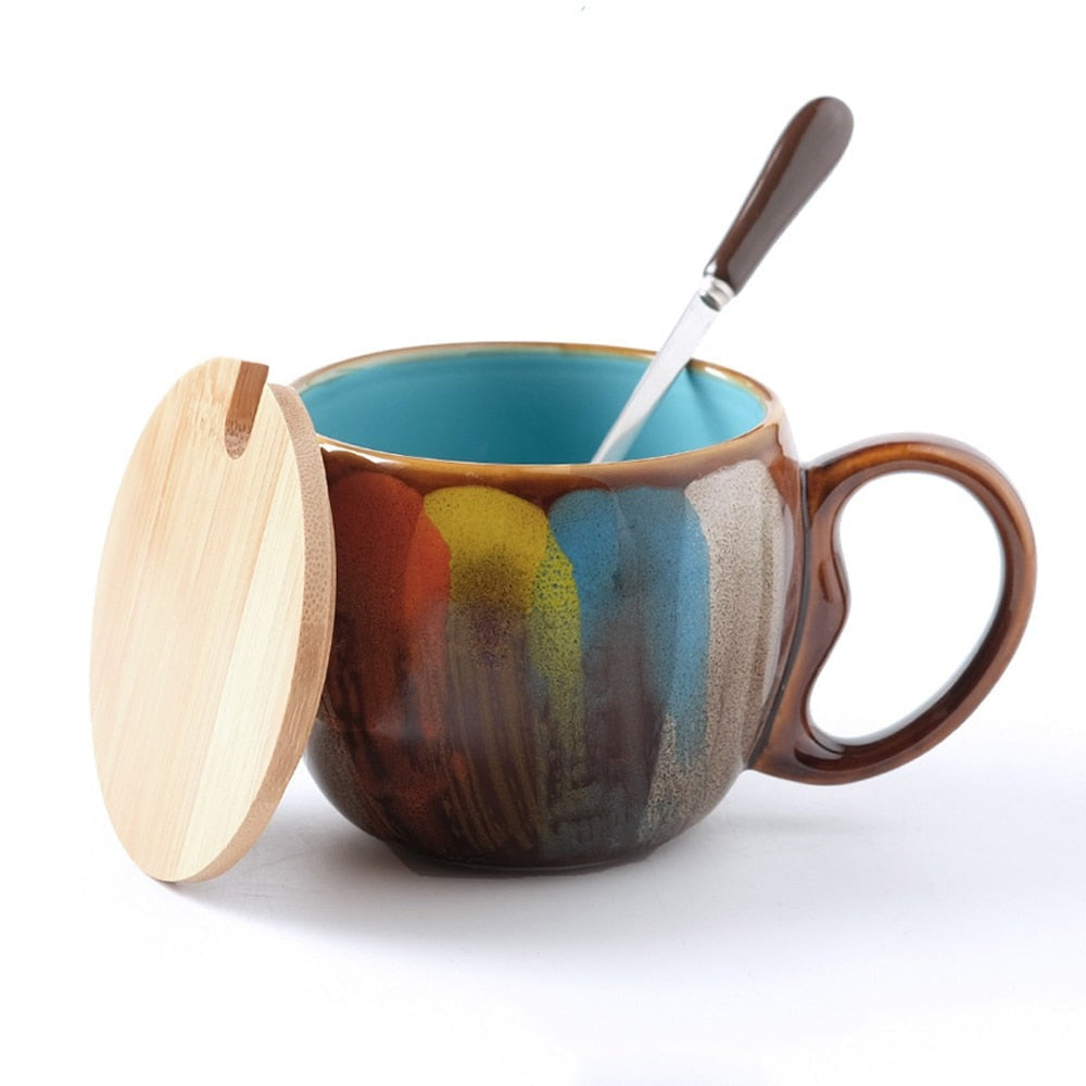 Unique Painted Ceramic Coffee Mug
