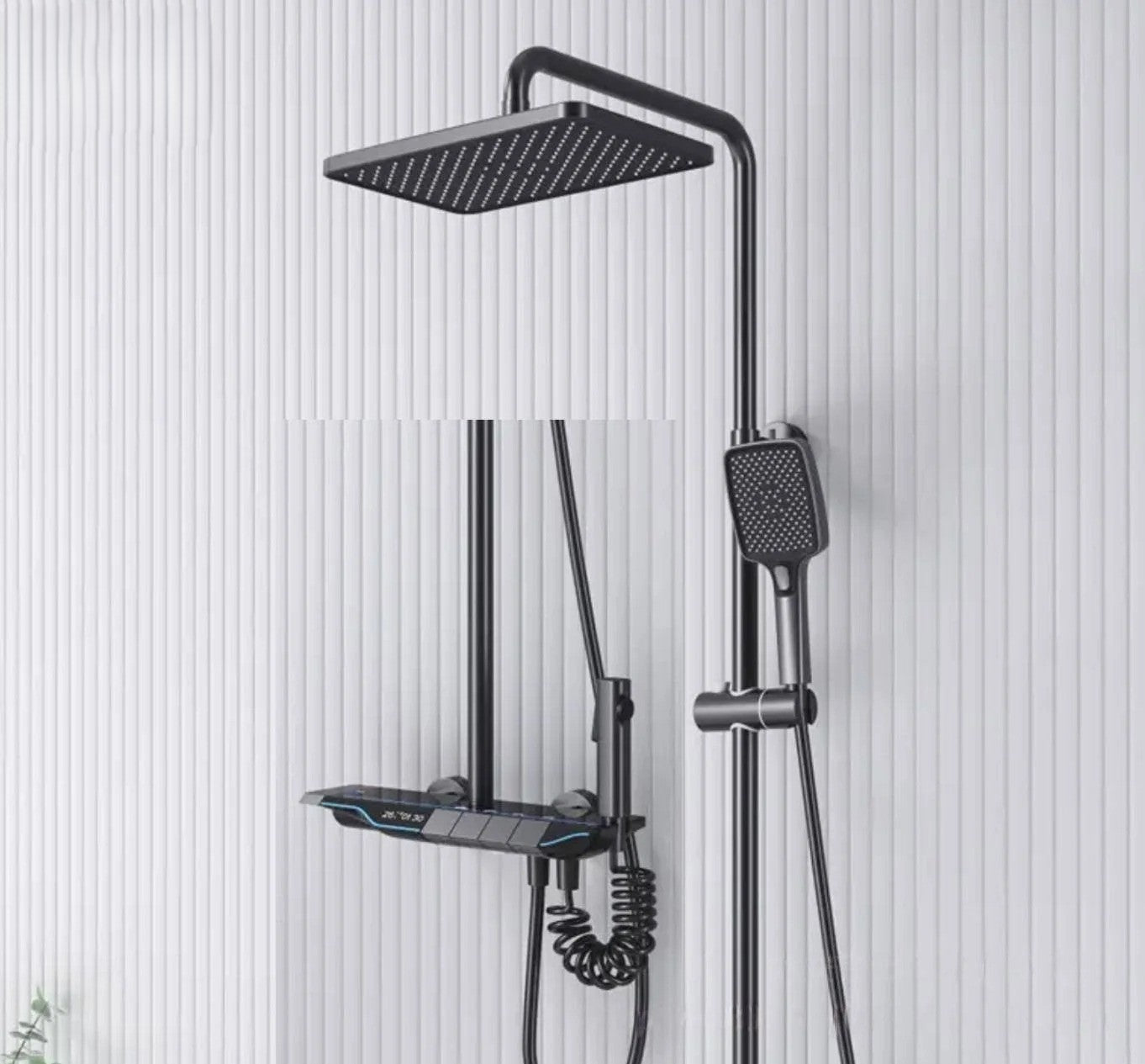 Luxury Gold Rain Shower Head Set