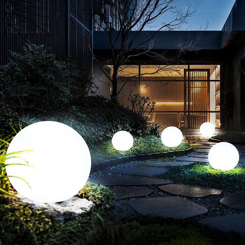 Wireless Outdoor Solar LED Globe Light