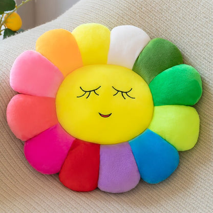 Bright Floral Soft Pillow Cushion