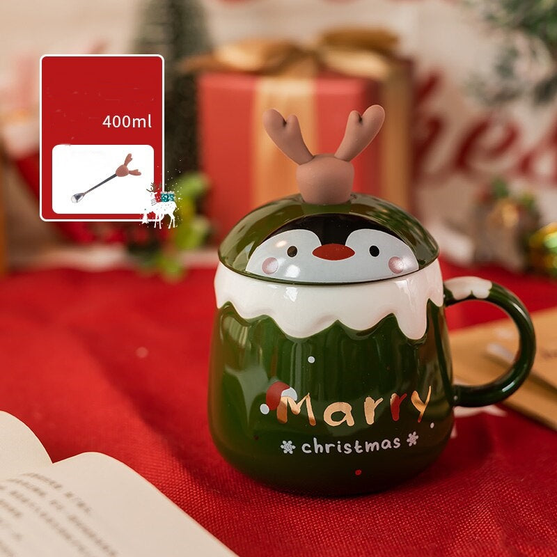 Colorful Holiday 3D Christmas Mug
