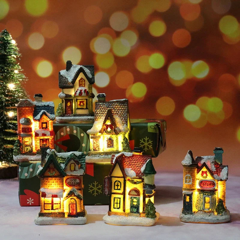Festive LED Holiday Home Decor Figurines - Pexav