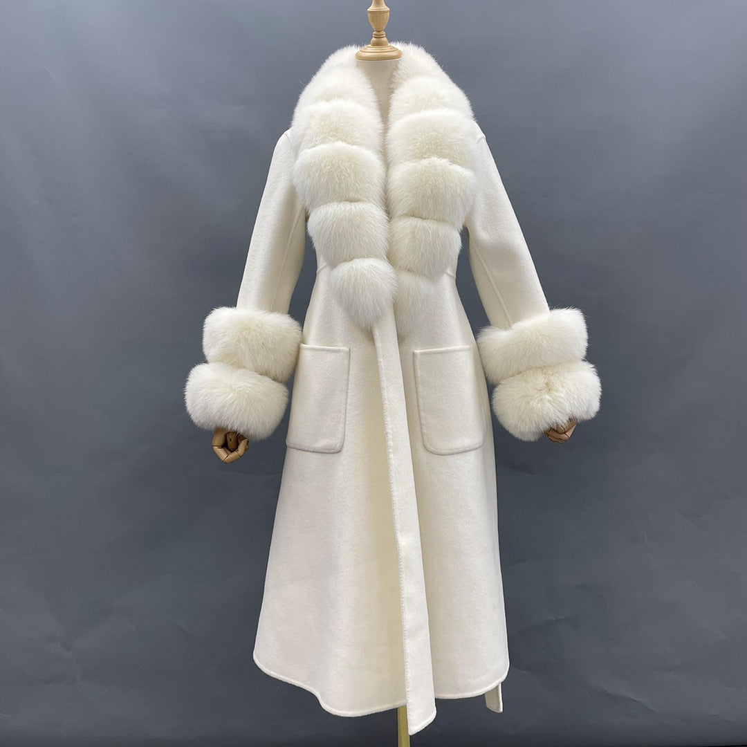 Elegant Women's Faux Fur Overcoat