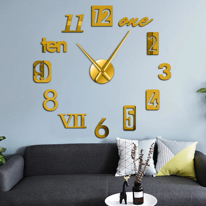 Quiet Classic Wall Clock Analog Home Decoration