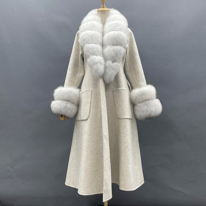 Elegant Women's Faux Fur Overcoat