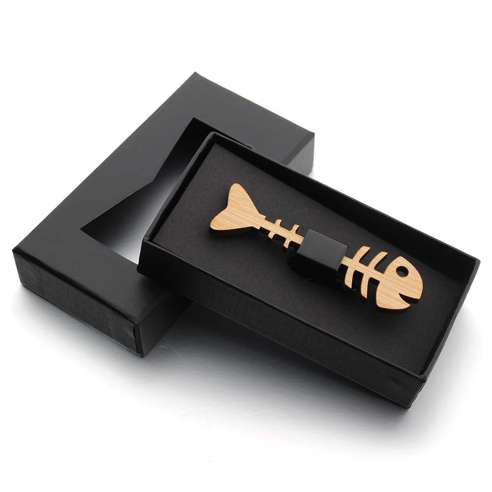 Unique Bone Print Mens Bow Tie - Pexav