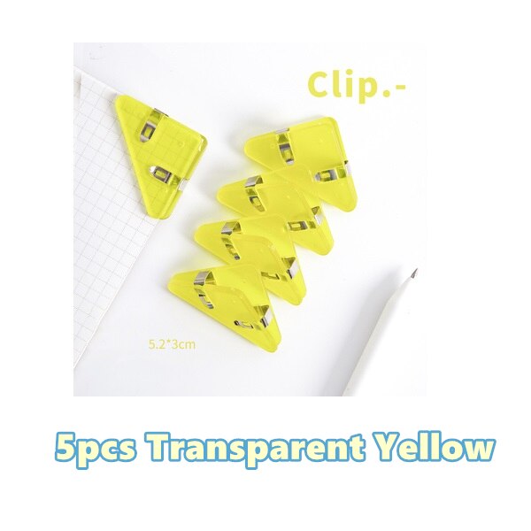 Bright Color Triangle Book Page Holder Clip