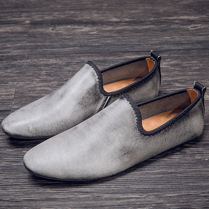Soft Genuine Slip On Mens Loafers