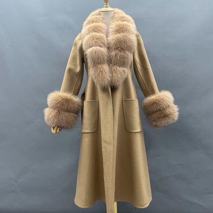 Elegant Women's Faux Fur Overcoat