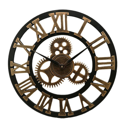 Large Unique Vintage Style Wall Clock