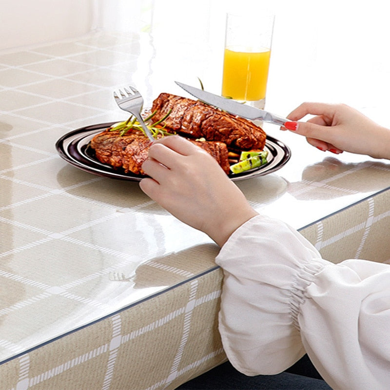 Clear Plastic Table Cover - Pexav