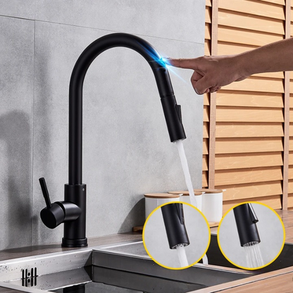 Easy Install Kitchen Faucet with Pull-Out Spray Nozzle