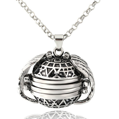 Vintage Wing Shaped Picture Pendant