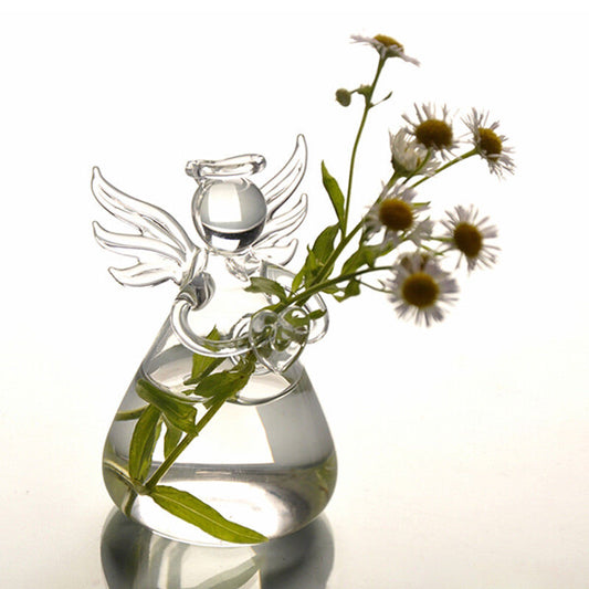 Clear Elegant Glass Flower Vase - Pexav