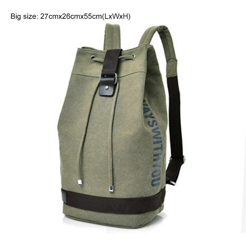 Travel Ready Canvas Hiking Backpack Bag