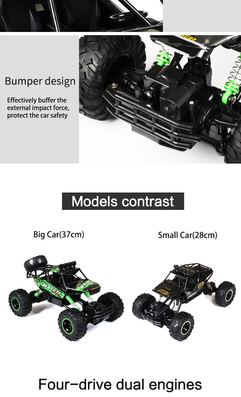 Tough Remote Control Monster Truck with Heavy Duty Suspension